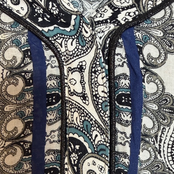 Democracy Boho Peasant Blouse With Tassels Size 1X - Picture 6 of 16